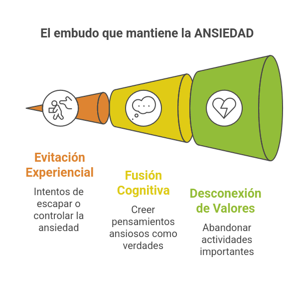 El embudo que mantiene la ansiedad